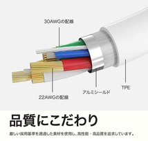 iPhone/iPad/AirPods充電器 20W PD 急速充電　ケーブル付き　 [MFi/PSE認証済み] USB C - Lightning ケーブル 2m付き_画像8