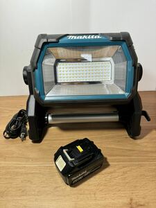 美品　バッテリー付き　makita マキタ 充電式スタンドライト ML809 18V BL1860B コードレススタンドライト 即納　領収書可　LEDライト