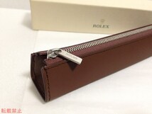 ロレックス レザー ペンケース 筆箱 ノベルティ ROLEX Leather Pen Case 送料無料_画像2