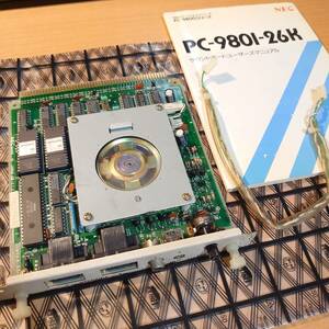 ジャンク品▼PC-9801-26K▼認識しない▼中古▼本体・説明書・ケーブルのみ▼FM音源チップYM2203C搭載サウンドボード▼G9WYKA▼NEC