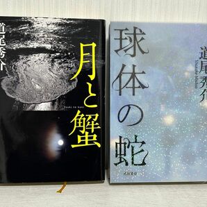 道尾秀介　文芸本　球体の蛇　月と蟹　ハードカバー　2冊セット