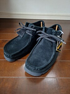 新品未使用！ Clarks　originals wallabee GTXクラークス ワラビーロー ブラック　黒 スエード　ゴアテックス　国内正規品UK8