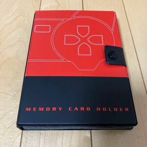 プレイステーションメモリーカードフォルダー&メモリーカード8つセット：PlayStation MEMORY CARD HOLDER