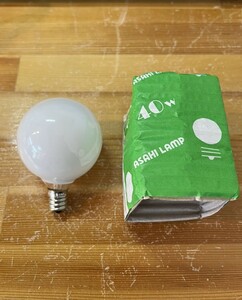  asahi light electro- machine industry ball lamp 40W E12 clasp ASAHILAMP ball lamp lamp white ball 