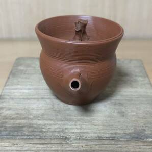 煎茶道具 急須 靈芝摘 常滑焼 朱泥 茶器 茶道具 横手急須 朱泥茶注 備前焼 宝瓶 在銘有りの画像4