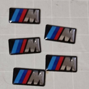 5枚セット BMW ///M performance ホイールエンブレム ミニエンブレム シルバーの画像1