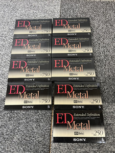 【TB25】☆未使用☆BETA　ビデオカセットテープ　9本まとめて　メタルテープ SONY ED-Metal　EL-750 x4本 EL-250 x5本