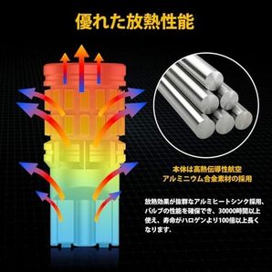 青 ブルー 高輝度LEDチップ34連 キャンセラー内蔵 2個 爆光 12V-24V LED T10 GOSMY T10_ブルー 青の画像6