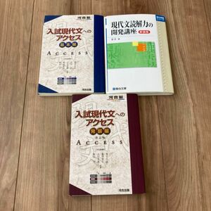 入試現代文へのアクセス　基本編、発展編　現代文読解力の開発講座