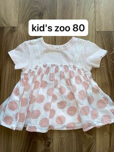kid's zoo 半袖　Tシャツ トップス　夏服　夏物　80 ベビー　丸高衣料
