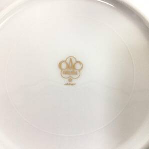 Y816 未使用 保管品 大倉陶園/OKURA CHINA,INC. ゴールドライン 15CM 銘々皿揃 5枚セット ホワイト シンプル ゴールド 箱入の画像8