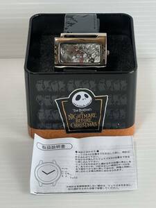 L261 wristwatch unused can entering TIM BURTON'S THE NIGHTMARE BEFORE CHRISTMAS/ The * nightmare * before * Christmas Disney/ Disney 