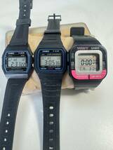 Ｌ355　腕時計　CASIO/カシオ　デジタル3本セット　チープカシオ　チプカシ　F-91W/F-84W/SDB-100J 稼働品_画像1