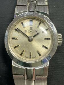 Ｌ382　稀少・レア　レディース腕時計　EDOX/エドックス　27668.70　SWISS MADE 2針　ラウンド　アンティーク　ビンテージ
