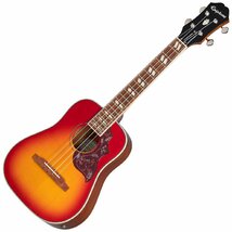 Epiphone Hummingbird Studio Tenor Ukulele Faded Cherry Sunburst_画像1