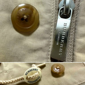 極美品BURBERRY LONDONハーフナポレオンコートL~Mノバチェック柄ミリタリージャケットキャメルベージュ肌色大きいサイズバーバリーロンドンの画像5