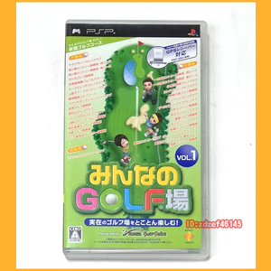 ●PSP●みんなのGOLF場 Vol.1 2枚組み 動作品 美品 UCJS-10058●