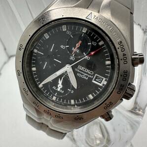 【SEIKO 】クォーツ 腕時計 クロノグラフ7T62-0AS0 中古品 不動 ジャンク わけありの画像1