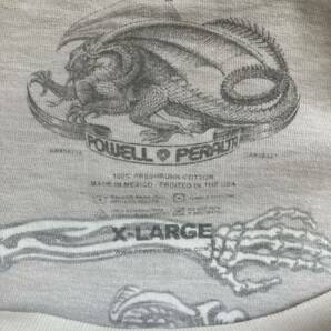 POWELL PERALTA パウエルペラルタ Tシャツ 白 XL SKATE BONES 80'S スケートボード ヴィンテージ スカルの画像5