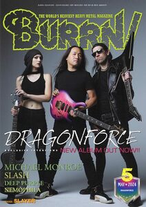 BURRN! 2024年5月号 DRAGONFORCE FIREWIND RAGE DEEP PURPLE PRYING MANTIS Mardelas RIOT UFO DIO SLASH NEMOPHILA LIV MOON