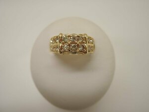 【新品磨き済】 K18 ゴールド ダイヤ1.00ct 指輪 リング サイズ12号 ジュエリー アクセサリー レディース Diamond NBJ