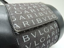 BVLGARI ブルガリ ロゴマニア ハンドバッグ 手提げ ブラック 中古 ランクAB BRB・バッグ・財布_画像5