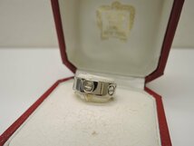 【新品仕上げ済】カルティエ Cartier ラブリング WG ＃48 約8号 ホワイトゴールド BOX付 指輪 ブランド アクセサリー ランクA BRJ・ジュエ_画像1
