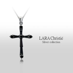 LARA Christie ララクリスティー ホーリークロスネックレス ペンダント シルバー925 ブラック トップ