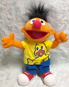 セサミストリート ３L ベストフレンド BIGぬいぐるみ アーニー ぬいぐるみ アヒルのTシャツ 38cm sesame street Ernie 非売品 景品用 