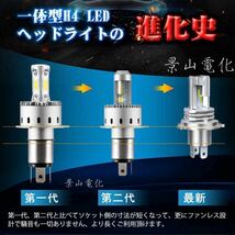 H4 LED ヘッドライト バルブ フォグランプ 車 Hi/Lo 16000LM トヨタ ホンダ スズキ 日産 スバル 三菱 マツダ ダイハツ 車検対応 白 &M3-f_画像3