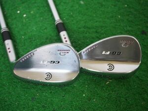 〈Wい25〉Cleveland CG-F1 ZIP GROOVES FORGED 52° 58° ２本セット FLEX-S200