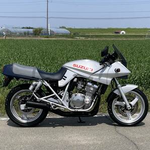 GSX250S カタナ 実動 書類付き GJ76A 極低走行 7,494km 絶版 旧車 スズキ 検）GSX FZ FZR VTZ VT CBR CB XS FTR CBX ZXR FW FX バリオス 刀の画像2