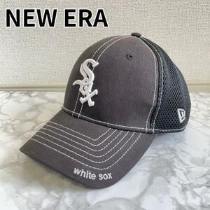 ニューエラ ホワイト ソックス メッシュキャップ 39thirty 野球帽 帽子 ML MLB メジャーリーグ ブラック ミディアム ラージ