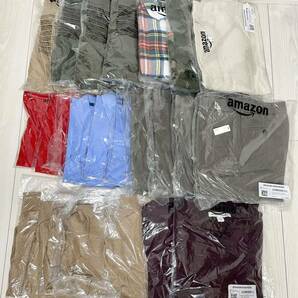 【新品】洋服 まとめ売り Amazon essentials レディース セーター キッズ フリース メンズ シャツ セーター ボトムス 24枚 セット 156の画像1
