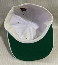 キャップ 帽子 ゼット/ZETT 55cmサイズ BH-708 ジュニア 白色のスポーツキャップ ジュニア""""少々難有り/未使用品_画像4