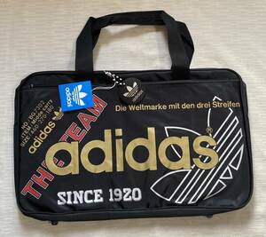 スポーツバック ショルダーバック アディダス/adidas BG-7302 SINCE 1920 ブラック色系 28×46×17 6.600円品♪♪未使用品