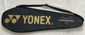 バトミントン ラケットカバー YONEX/ヨネックス VOLTRIC 23×71cm ゴールド文字/黒色 フルカバー""""未使用品