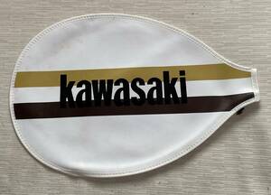 バトミントン ラケットカバー kawasaki/カワサキ 26.5×38cm 黒/白色系■■未使用品