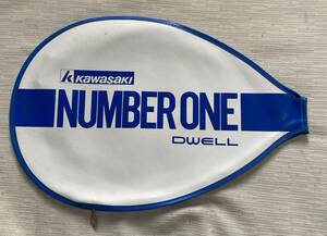 bato Minton racket cover kawasaki/ Kawasaki 26.5×39cm blue / white color series ** unused goods 