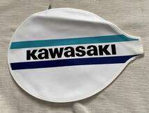 バトミントン ラケットカバー kawasaki/カワサキ 27.5×37.5cm 白色系◆◆未使用品_画像1