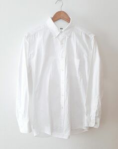 UNIQLO ボタンシャツ M ホワイト 胸ポケット付き ユニクロ