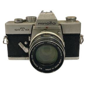 Minolta ミノルタ SRT101 一眼レフフィルムカメラ MC ROKKOR-PF 1:1.7 f=55㎜ カメラ SR-1 1:2 55mm 2台セットの画像2