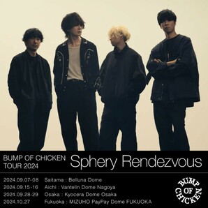 BUMP OF CHICKEN TOUR 2024 Sphery Rendezvous 最速先行抽選 申し込み シリアルコード 1枚の画像1