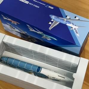 【保管品】ANA HAWAii 1:200 AIRBUS A380 FLYING HONU エアバス モデルプレーン 飛行機模型 プラモデルの画像7