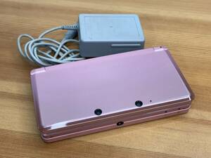 【中古】Nintendo 任天堂 ニンテンドー 3DS CTR-001(JPN) 本体 ピンク 充電器付き