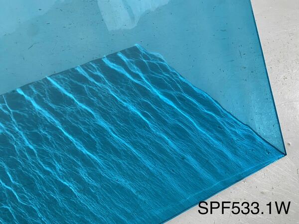 791 スペクトラム SPF533.1W アクアブルー ウォーター ステンドグラス フュージング材料 膨張率96