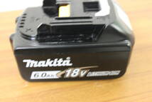 〇中古品 保管品 動作確認済 makita マキタ 18V 6.0Ah バッテリー 工具 BL1860B/激安1円スタート_画像3