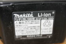 〇中古品 保管品 動作確認済 makita マキタ 18V 6.0Ah バッテリー 工具 BL1860B/激安1円スタート_画像7