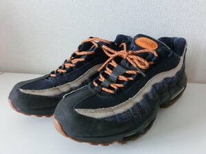 中古品 保管品 NIKE AIR MAX 95 ナイキ エア マックス 95 デニム ネイビー 29cm メンズ スニーカー 538416-400/激安1円スタート