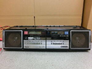 0 secondhand goods storage goods operation not yet verification TOSHIBA Toshiba stereo radio cassette recorder radio-cassette audio equipment RT-SW90/ super-discount 1 jpy start 